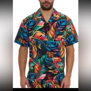 Robert Graham TOUCAN SHORT SLEEVE BUTTON DOWN SHIRTClassic Fit Size Small  $280